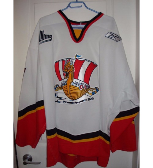 Custom QMJHL Baie Comeau Drakkar 2005 09 Authentic Hockey Jersey Home White